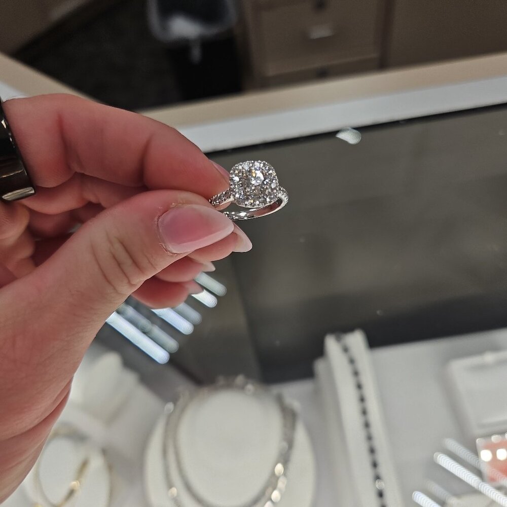 Neil Lane 14K WG Halo engagement ring